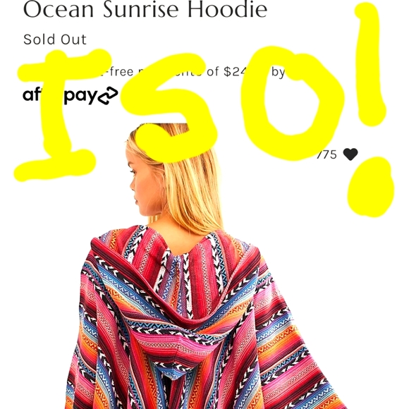 ISO☀️☀️☀️OCEAN SUNRISE HOODIE - Picture 1 of 3
